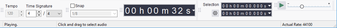 Status Bar - Click and drag to select audio 3-6-0.png