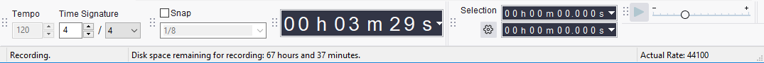 Status Bar - Disk-space remaining for recording 3-6-0.png